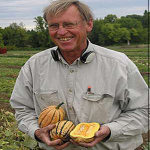 Mike Hessel with his Sugar Loaf Squash